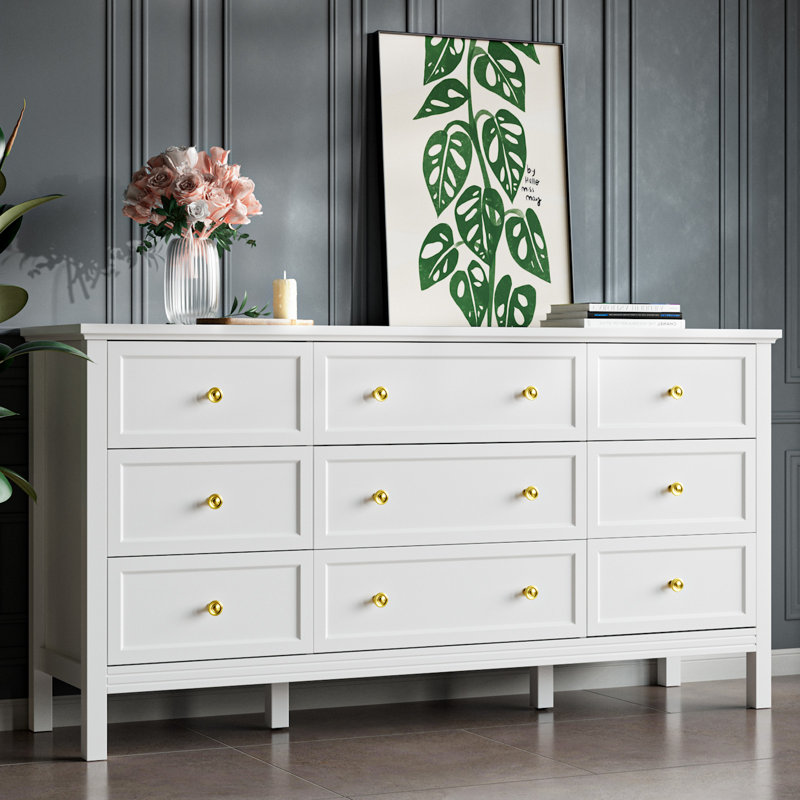 Deyonna 59 W 9 Drawer Dresser Winston Porter Color White